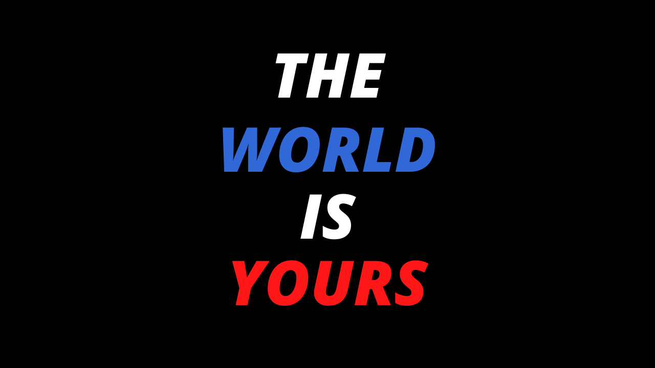 the world is yours