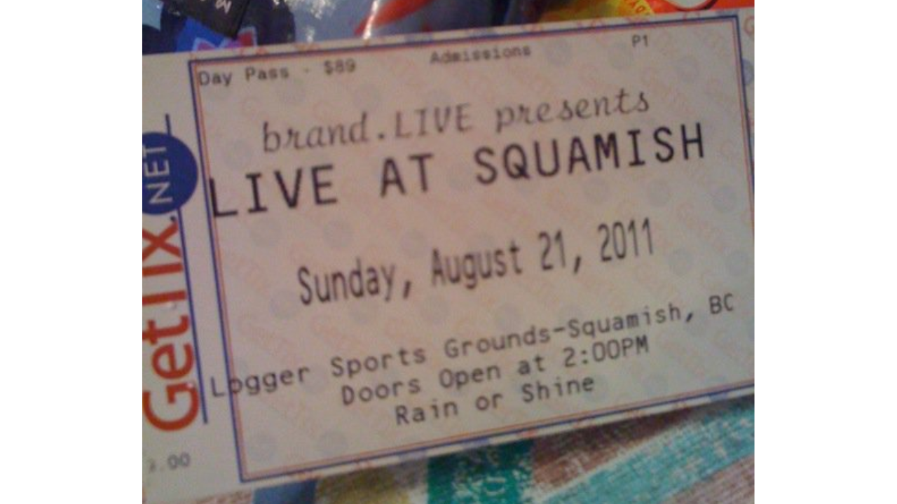 LIVE AT SQUAMISH